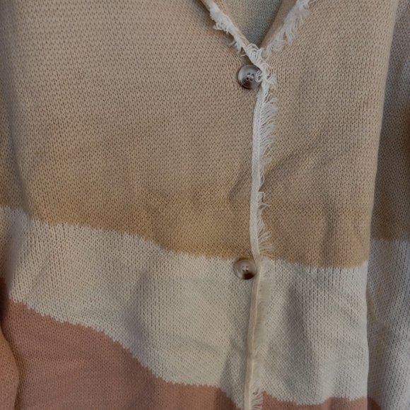 Miss Sparkling Boho Southwestern Pastel Desert Longline Cardigan Cactus Size M - Picture 5 of 5